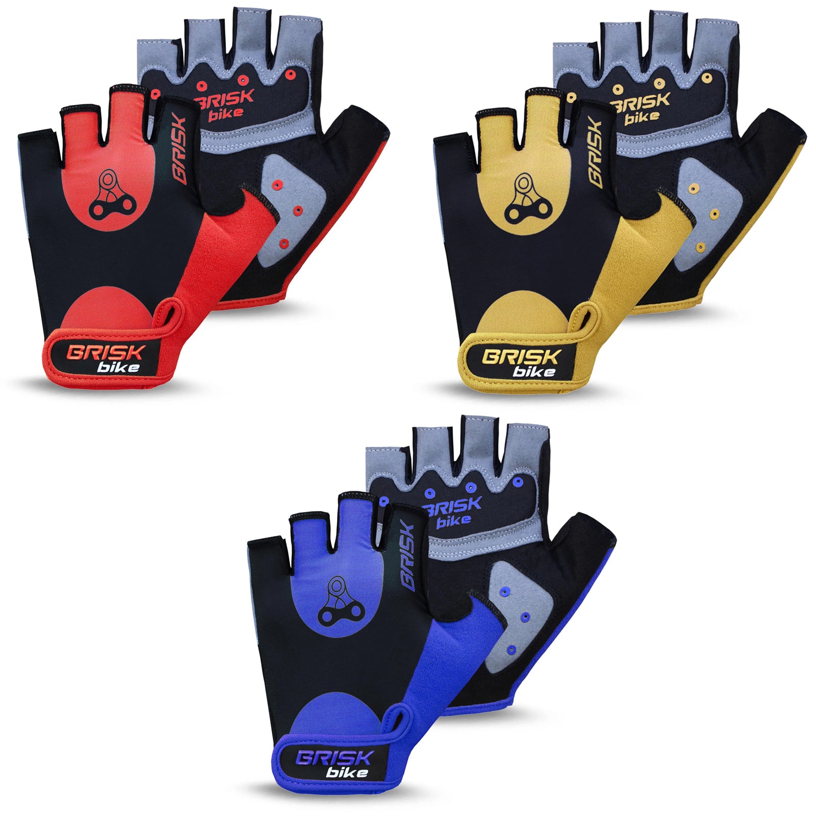 Cycling Gloves Half Finger Bicycle Gel Padded Sports Bike Gloves