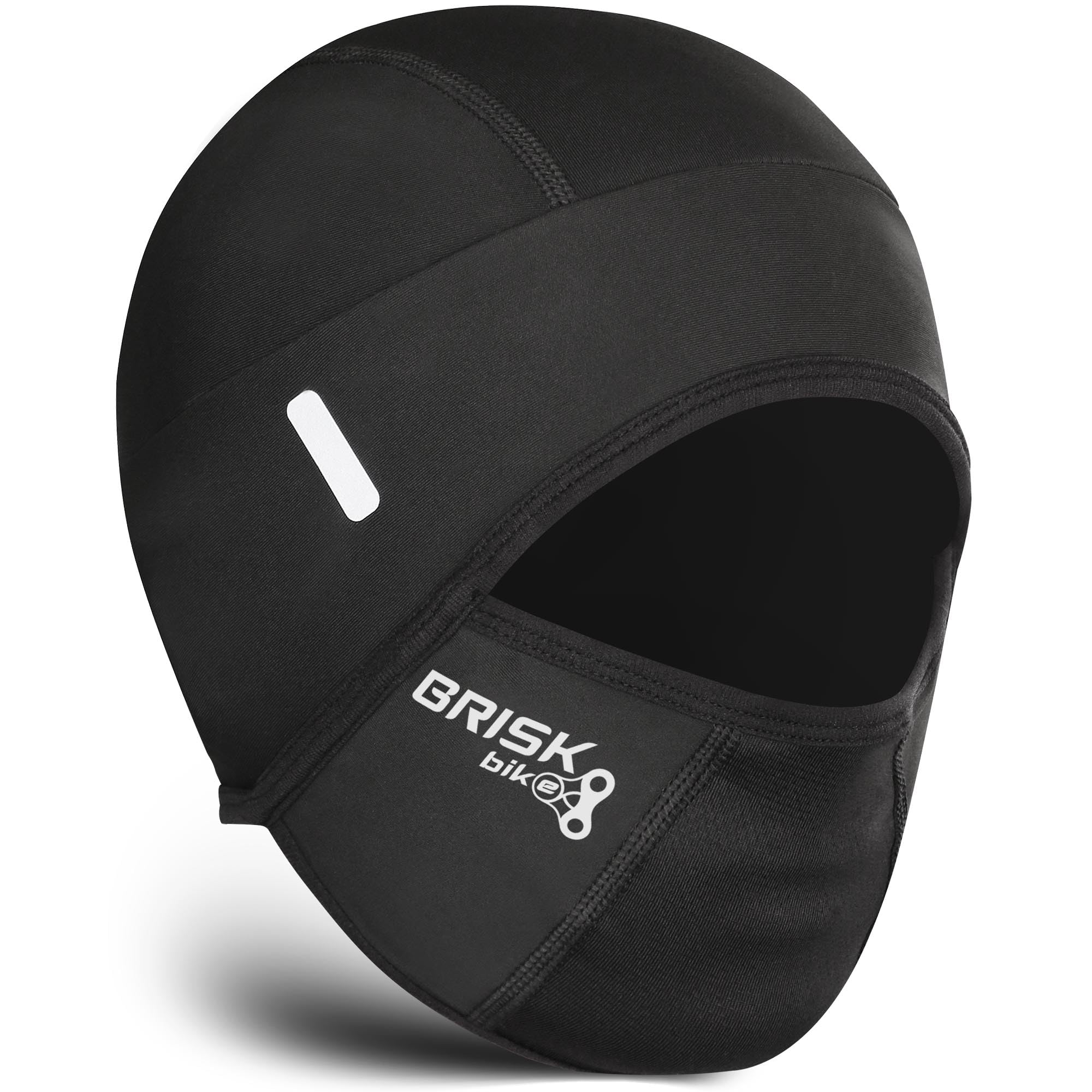 bike under helmet cap and mask Brisk Bike Thermal Skull Cap with Mesh Mask Under-Helmet Liner for Men & Women