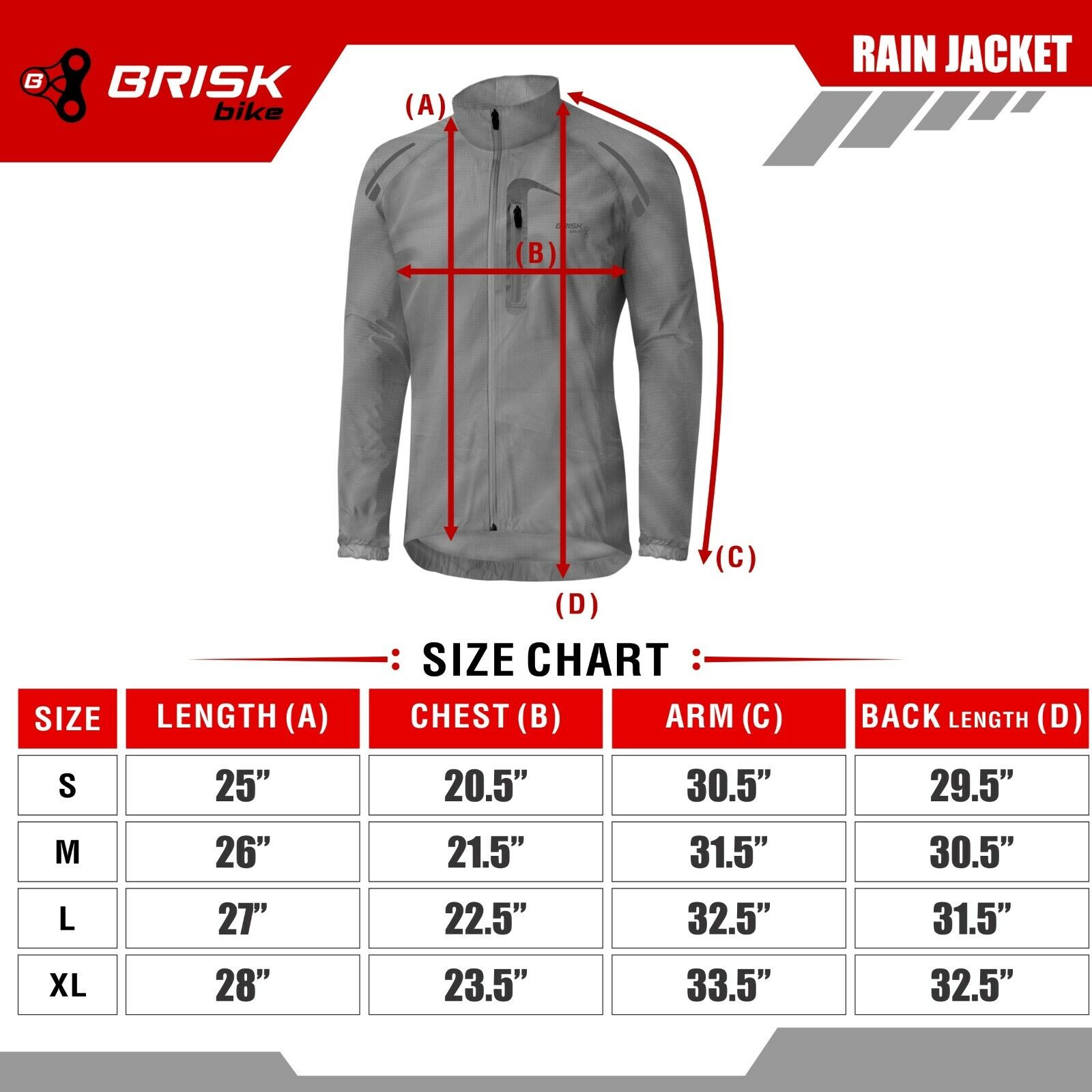 Cycling Rain Jacket Lightweight Unisex Cycling Rain Jackets