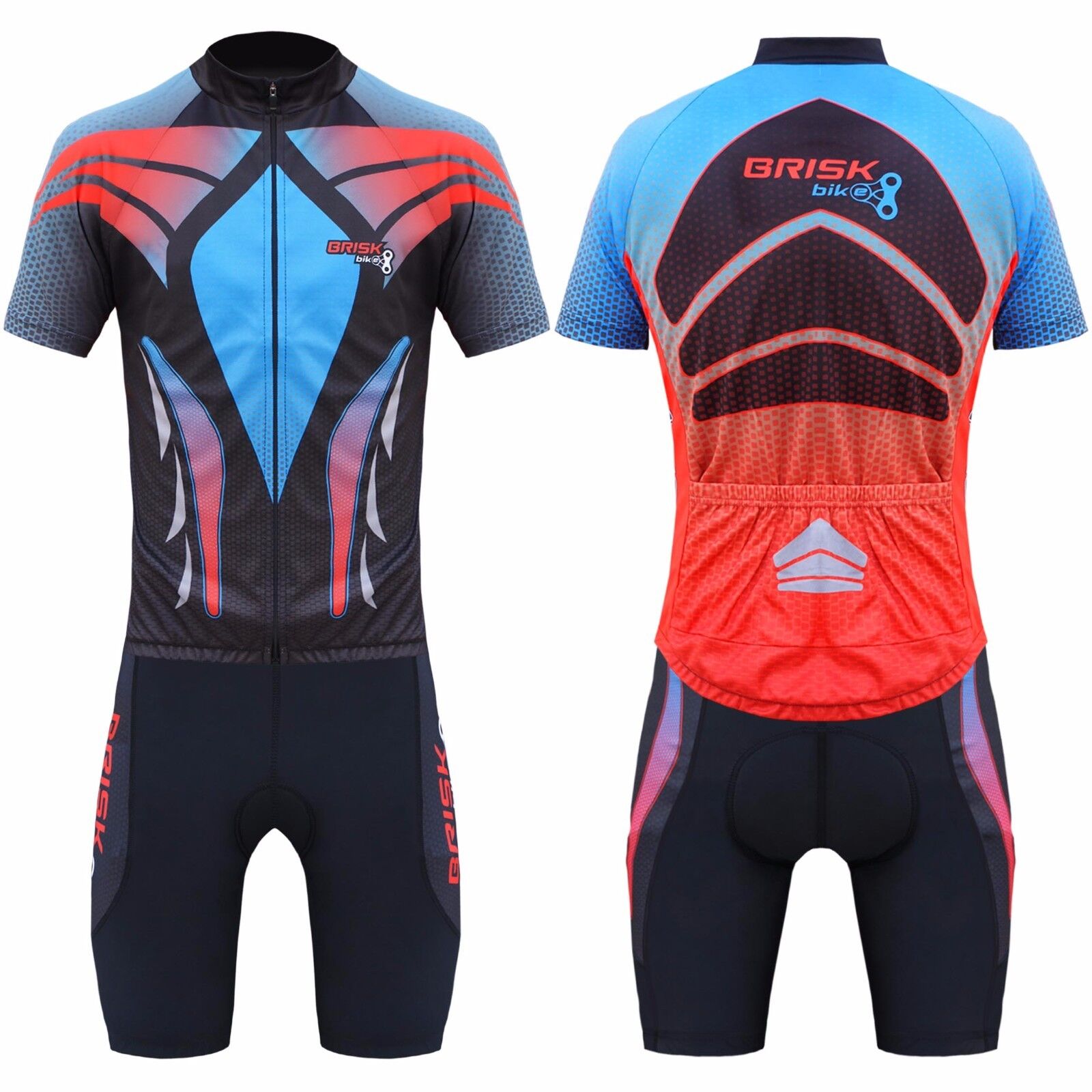 Pro Vibrant Cycling Jersey with Pro cycling shorts Road Bike Suit