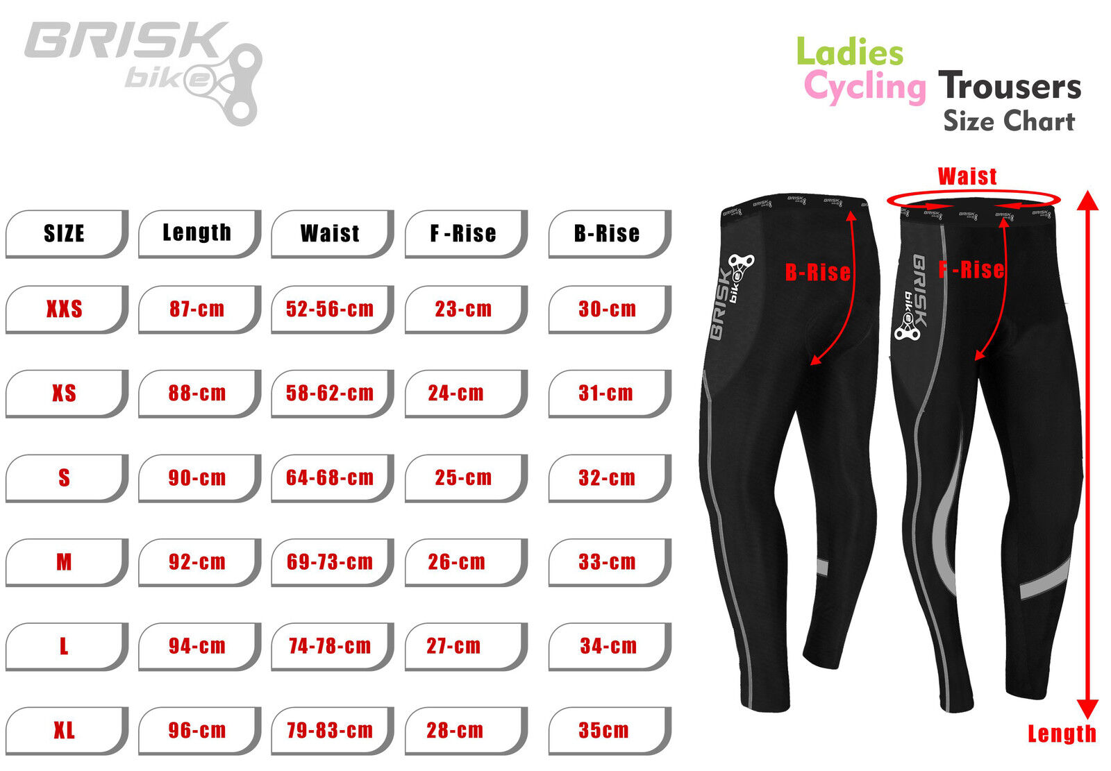 Ladies Cycling Tights Padded Winter Thermal Pants Womens Bicycle Trousers