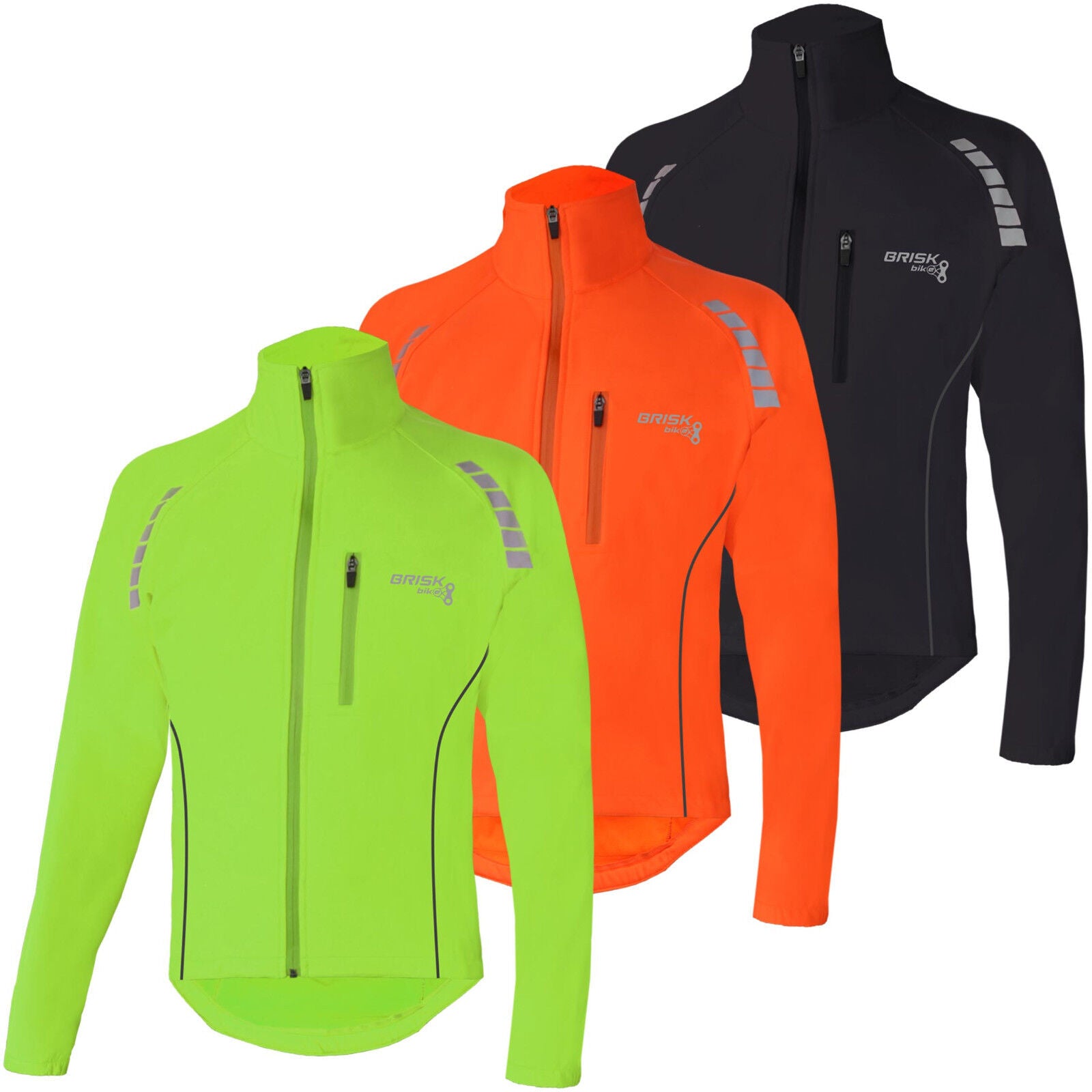 Cycling Jacket Highly Visible Lightweight Thermal Unisex Reflective