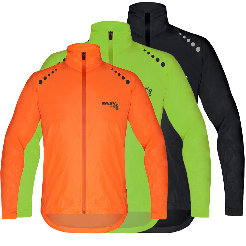 Mens Cycling Rain Jacket Waterproof Light Weight Running Top Rain Coat
