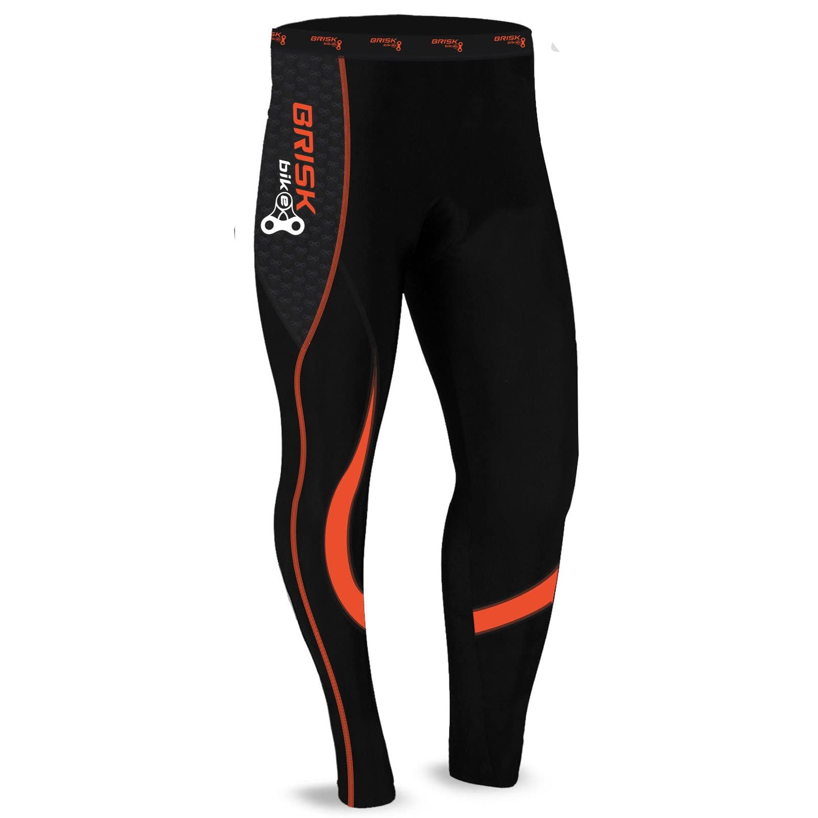 Brisk Bike Men's Thermal Cycling Tights CoolMax Padded Outdoor Pants