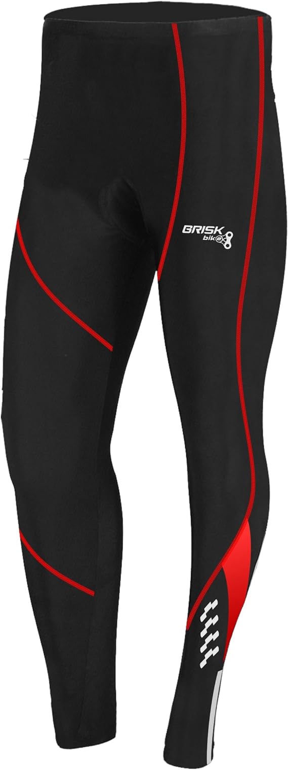 Brisk Bike Mens Cycling Tights Thermal Legging Bicyle Cycle Pant Trouser Coolmax Padded, bicycle trousers, trousers cycling, mtb trousers mens, mountain bike trousers mens