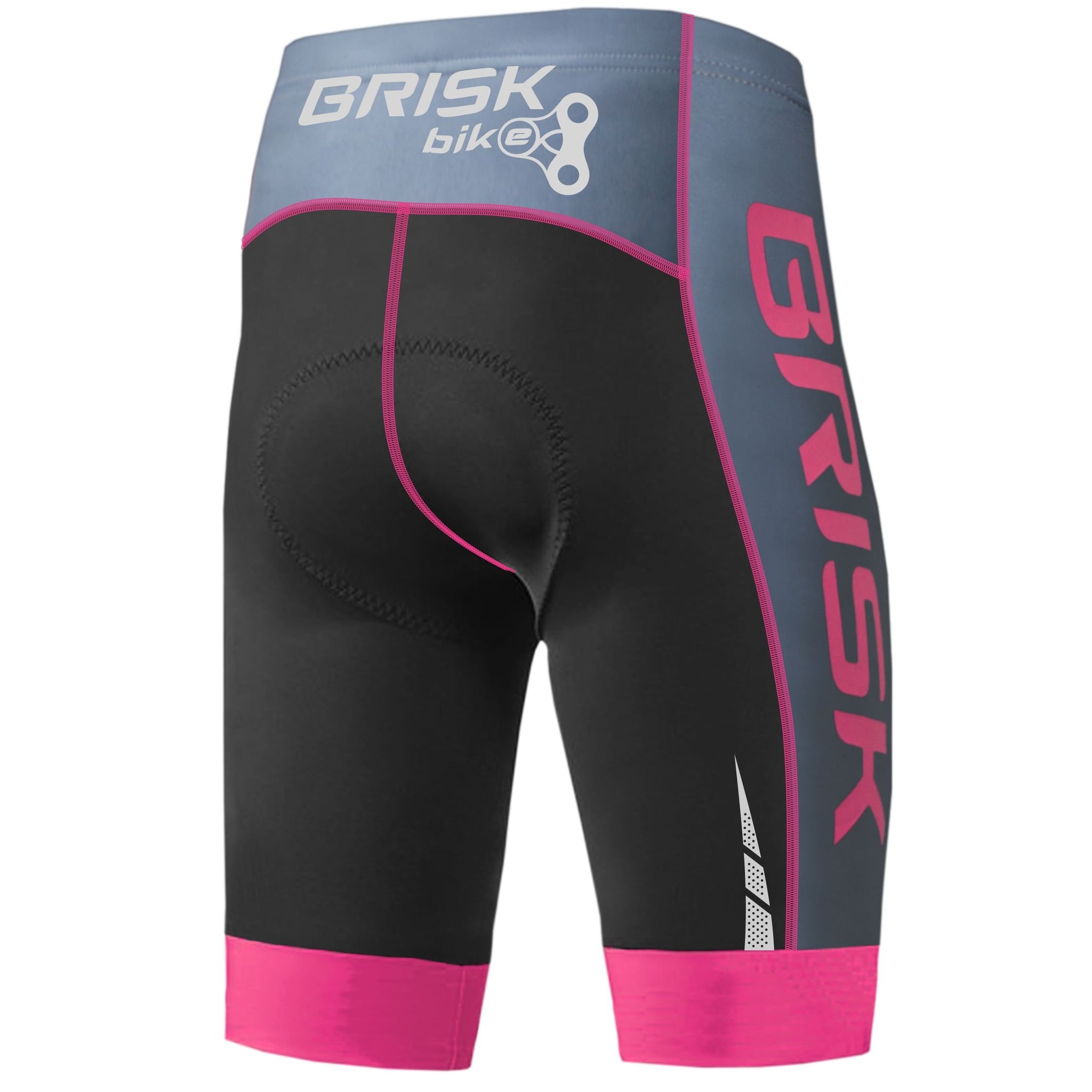 Brisk Bike Women's Cycling Shorts – Padded Compression Fit, Breathable & Moisture-Wicking Bike Shorts for Long Rides