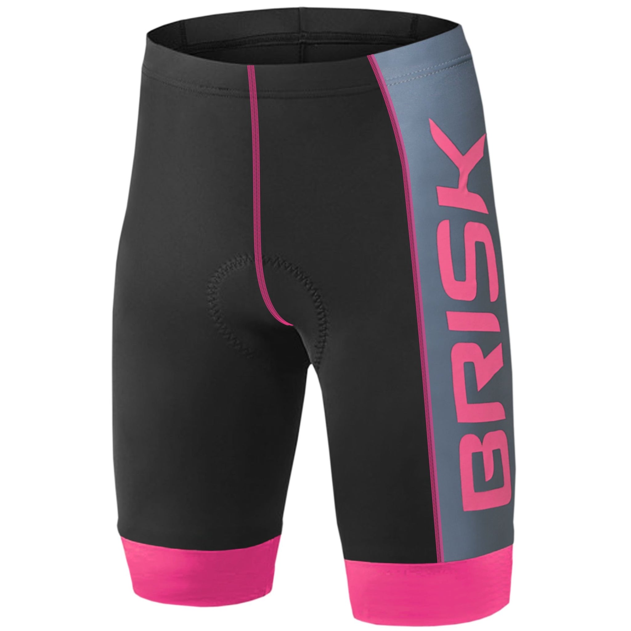 Brisk Bike Women's Cycling Shorts – Padded Compression Fit, Breathable & Moisture-Wicking Bike Shorts for Long Rides