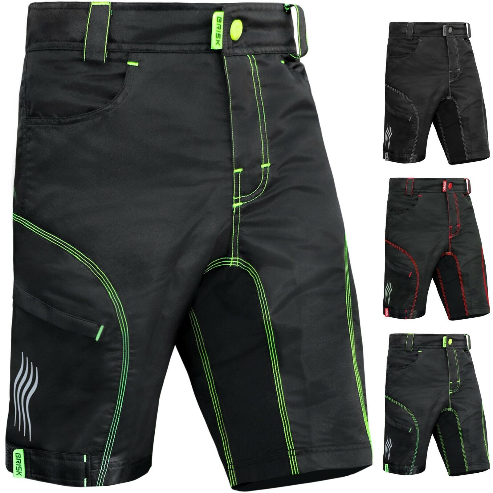 Mtb shorts with fashion padded liner